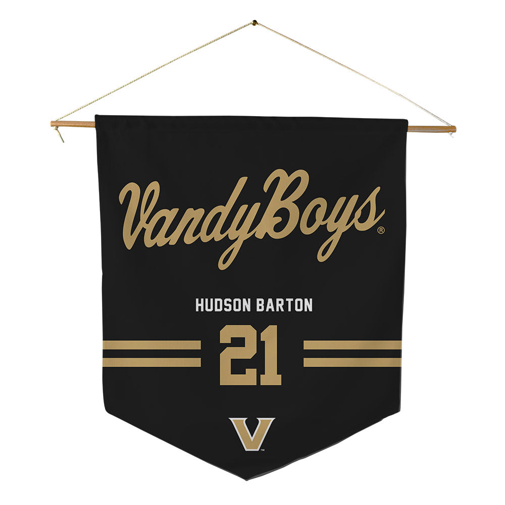 Vanderbilt - NCAA Baseball : Hudson Barton - Pennant - 18" x 21"-0