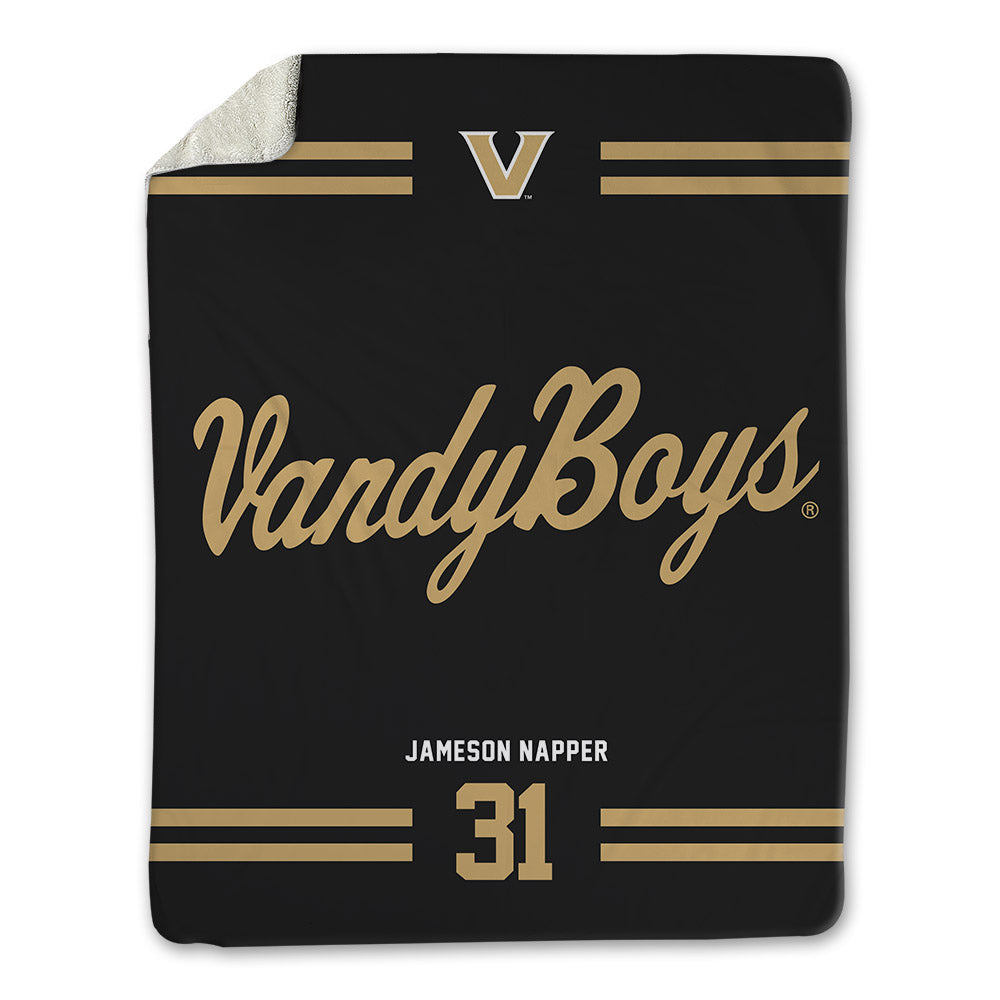 Vanderbilt - NCAA Baseball : Jameson Napper - Vandyboys Blanket-0