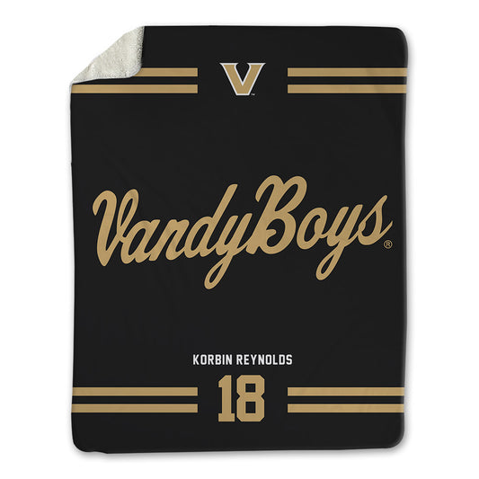 Vanderbilt - NCAA Baseball : Korbin Reynolds - Vandyboys Blanket-0