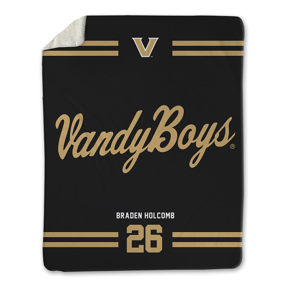 Vanderbilt - NCAA Baseball : Braden Holcomb - Vandyboys Blanket-0
