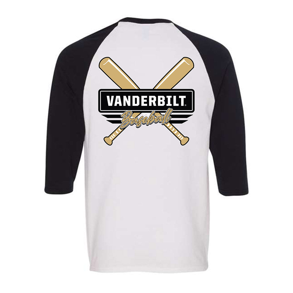 Vanderbilt - NCAA Baseball : - Raglan Quarter Sleeve T-Shirt-1