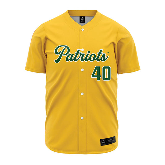 GMU - NCAA Baseball : Austin OHara - Yellow Jersey-0