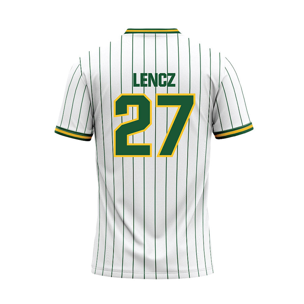 GMU - NCAA Softball : Brianna Lencz - White Baseball Jersey-1