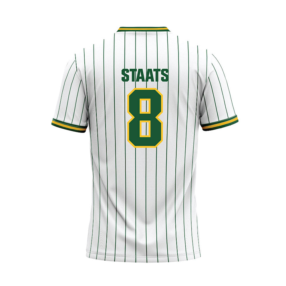 GMU - NCAA Softball : Madeline Staats - White Baseball Jersey-1