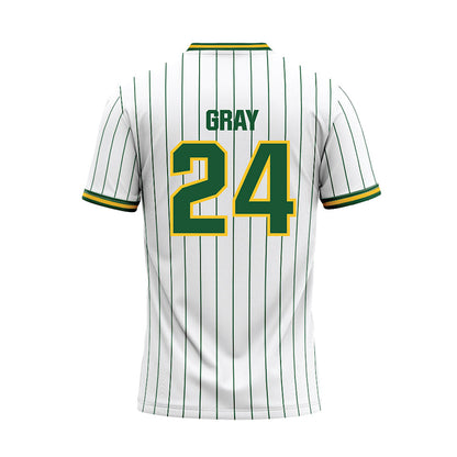 GMU - NCAA Softball : Meghan Gray - White Baseball Jersey-1
