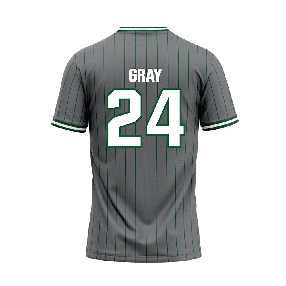 GMU - NCAA Softball : Meghan Gray - Grey Baseball Jersey-1