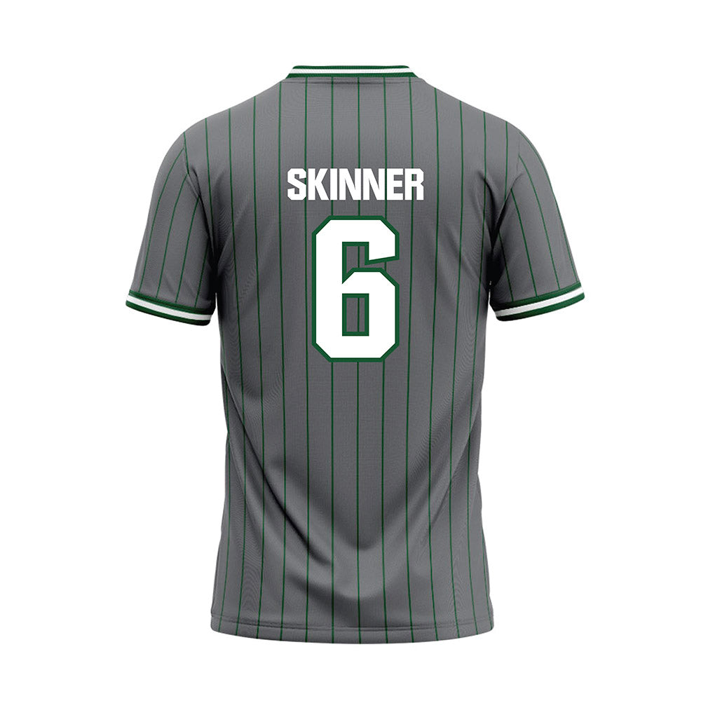 GMU - NCAA Softball : Marissa Skinner - Grey Baseball Jersey-1