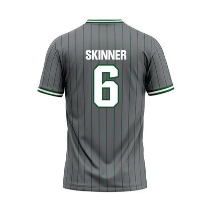 GMU - NCAA Softball : Marissa Skinner - Grey Baseball Jersey-1