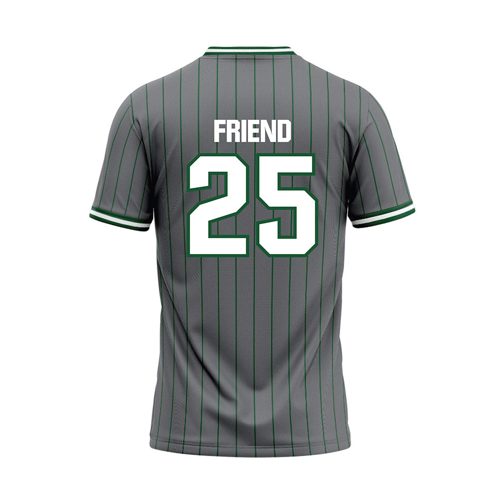 GMU - NCAA Softball : Kaleigh Friend - Grey Baseball Jersey-1