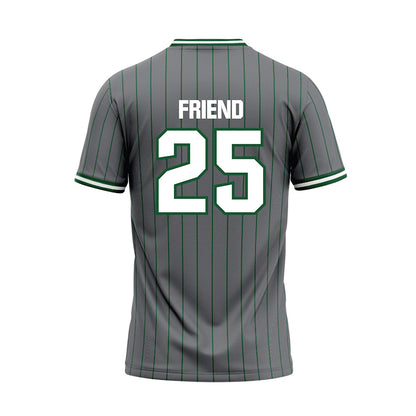 GMU - NCAA Softball : Kaleigh Friend - Grey Baseball Jersey-1