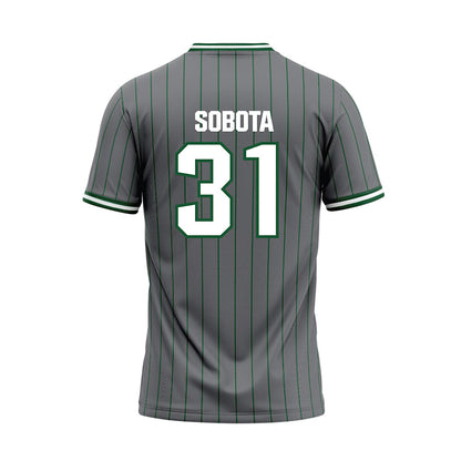 GMU - NCAA Softball : Madison Sobota - Grey Baseball Jersey-1