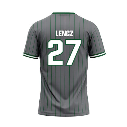 GMU - NCAA Softball : Brianna Lencz - Grey Baseball Jersey-1