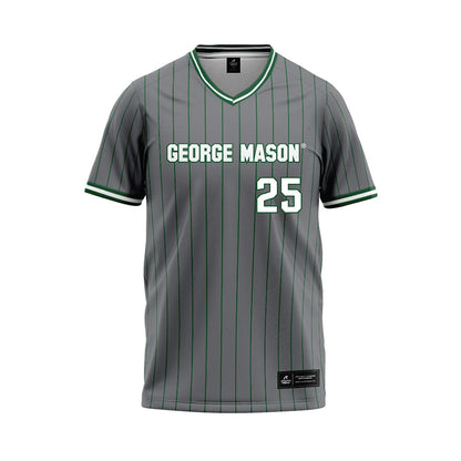 GMU - NCAA Softball : Kaleigh Friend - Grey Baseball Jersey-0