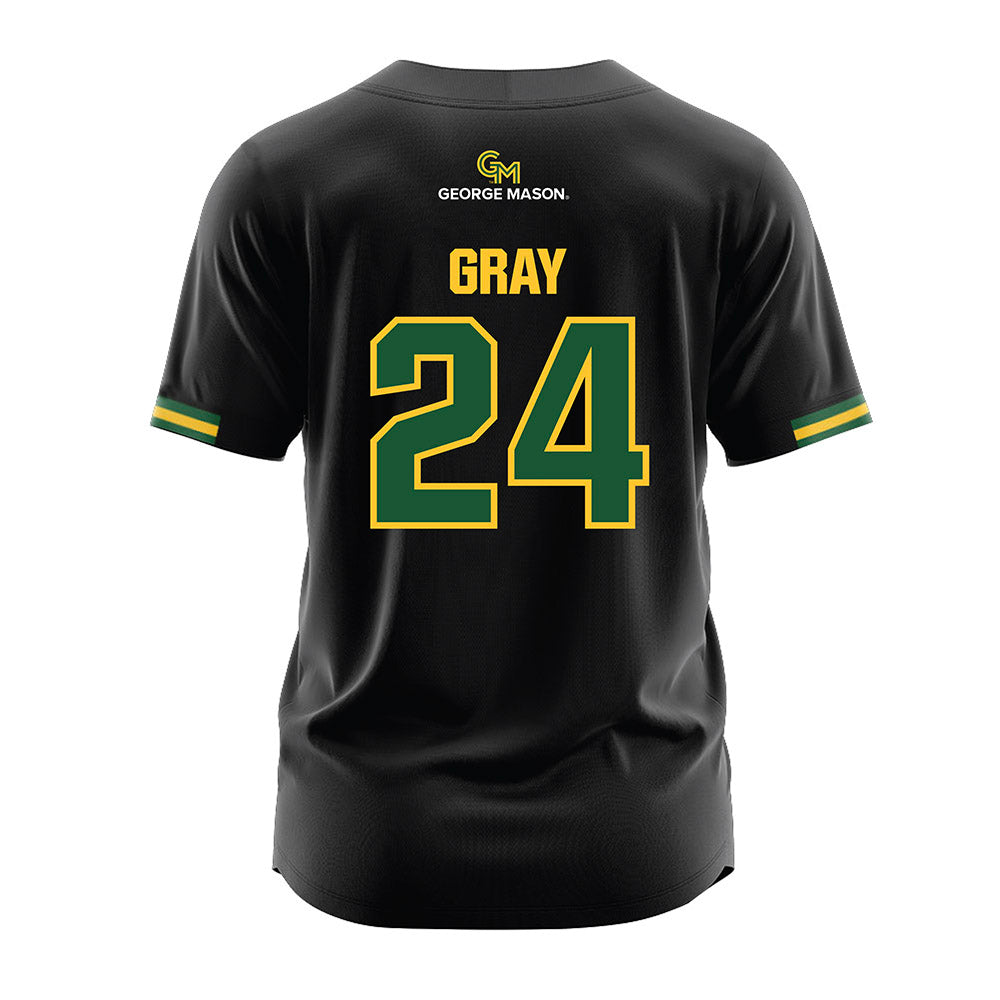 GMU - NCAA Softball : Meghan Gray - Black Jersey-1