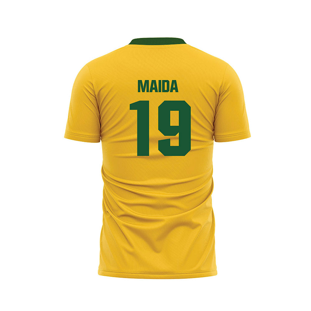 GMU - NCAA Women's Soccer : Kasey Maida - Yellow Soccer Jersey-1