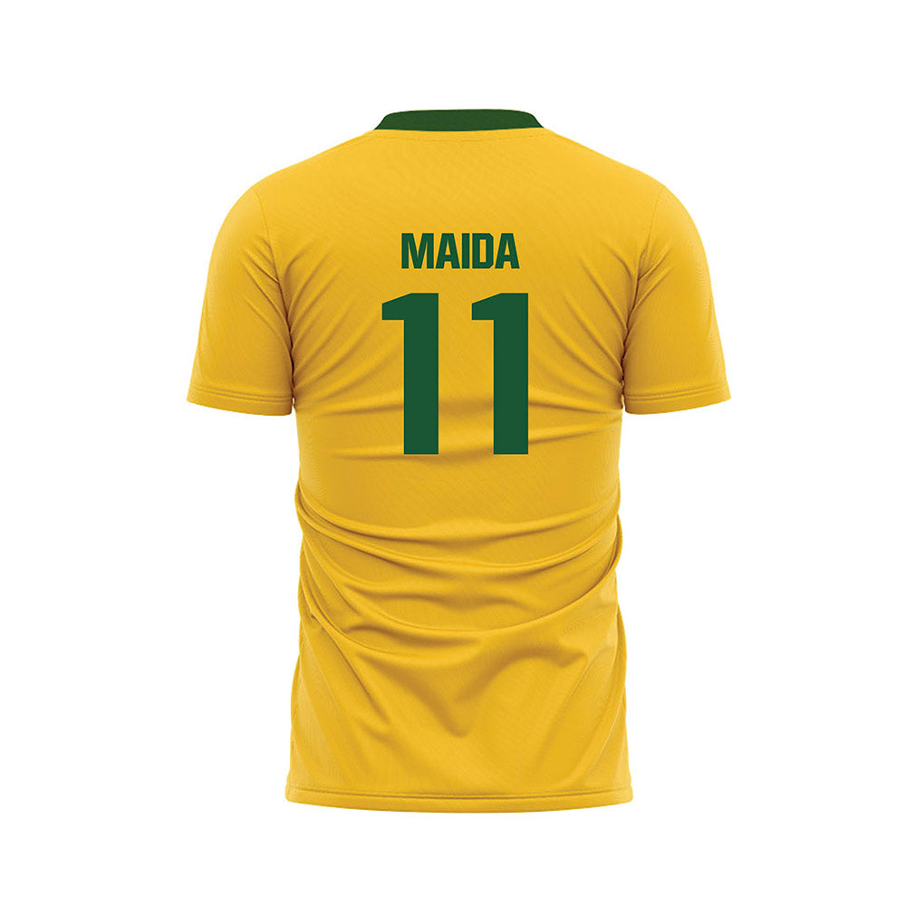 GMU - NCAA Women's Soccer : Kasey Maida - Yellow Soccer Jersey-1