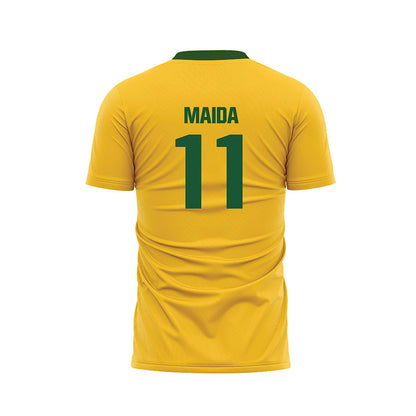 GMU - NCAA Women's Soccer : Kasey Maida - Yellow Soccer Jersey-1