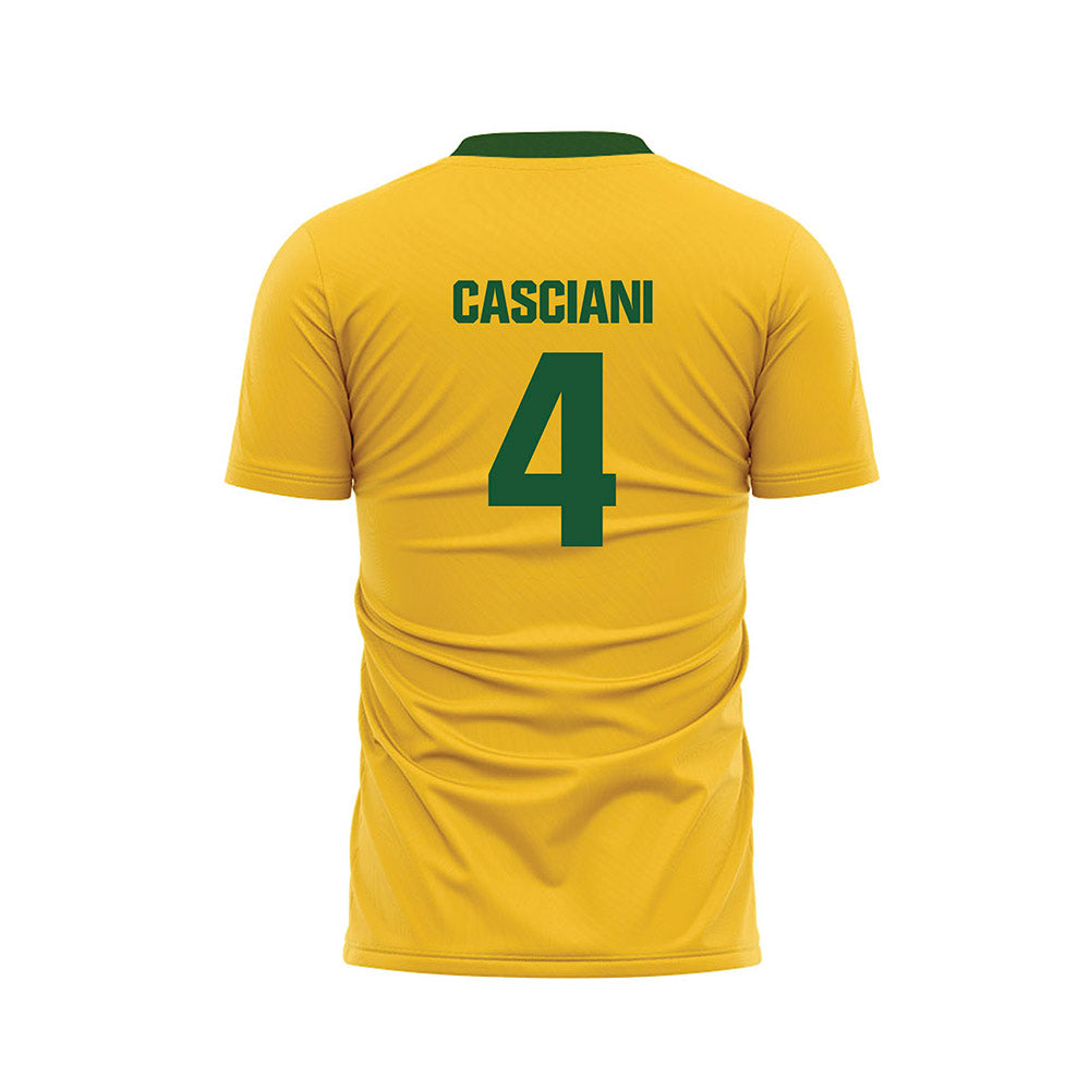 GMU - NCAA Women's Soccer : Mia Casciani - Yellow Soccer Jersey-1