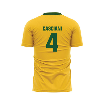 GMU - NCAA Women's Soccer : Mia Casciani - Yellow Soccer Jersey-1