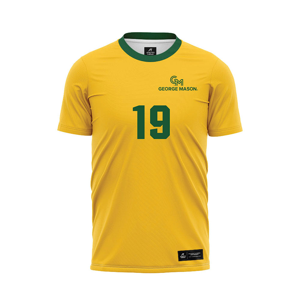 GMU - NCAA Women's Soccer : Kasey Maida - Yellow Soccer Jersey-0