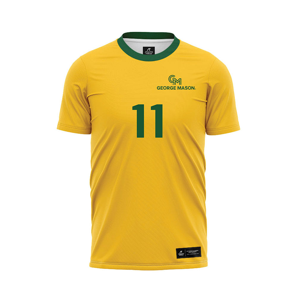GMU - NCAA Women's Soccer : Kasey Maida - Yellow Soccer Jersey-0