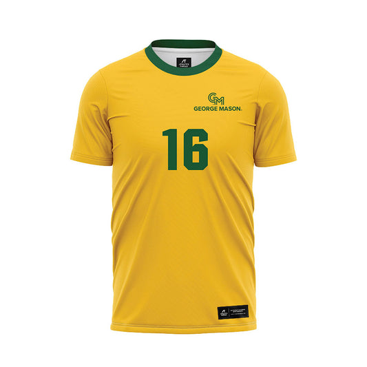 GMU - NCAA Women's Soccer : Abigail Merchant - Yellow Soccer Jersey-0