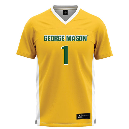 GMU - NCAA Women's Lacrosse : Emily Barnette - Yellow Lacrosse Jersey-0