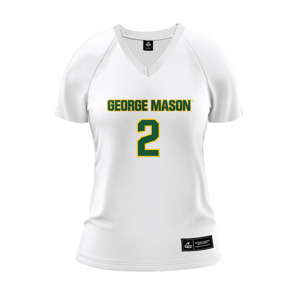 GMU - NCAA Women's Volleyball : Haley Graetz - White Volleyball Jersey-0