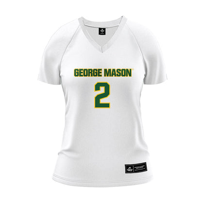 GMU - NCAA Women's Volleyball : Haley Graetz - White Volleyball Jersey-0