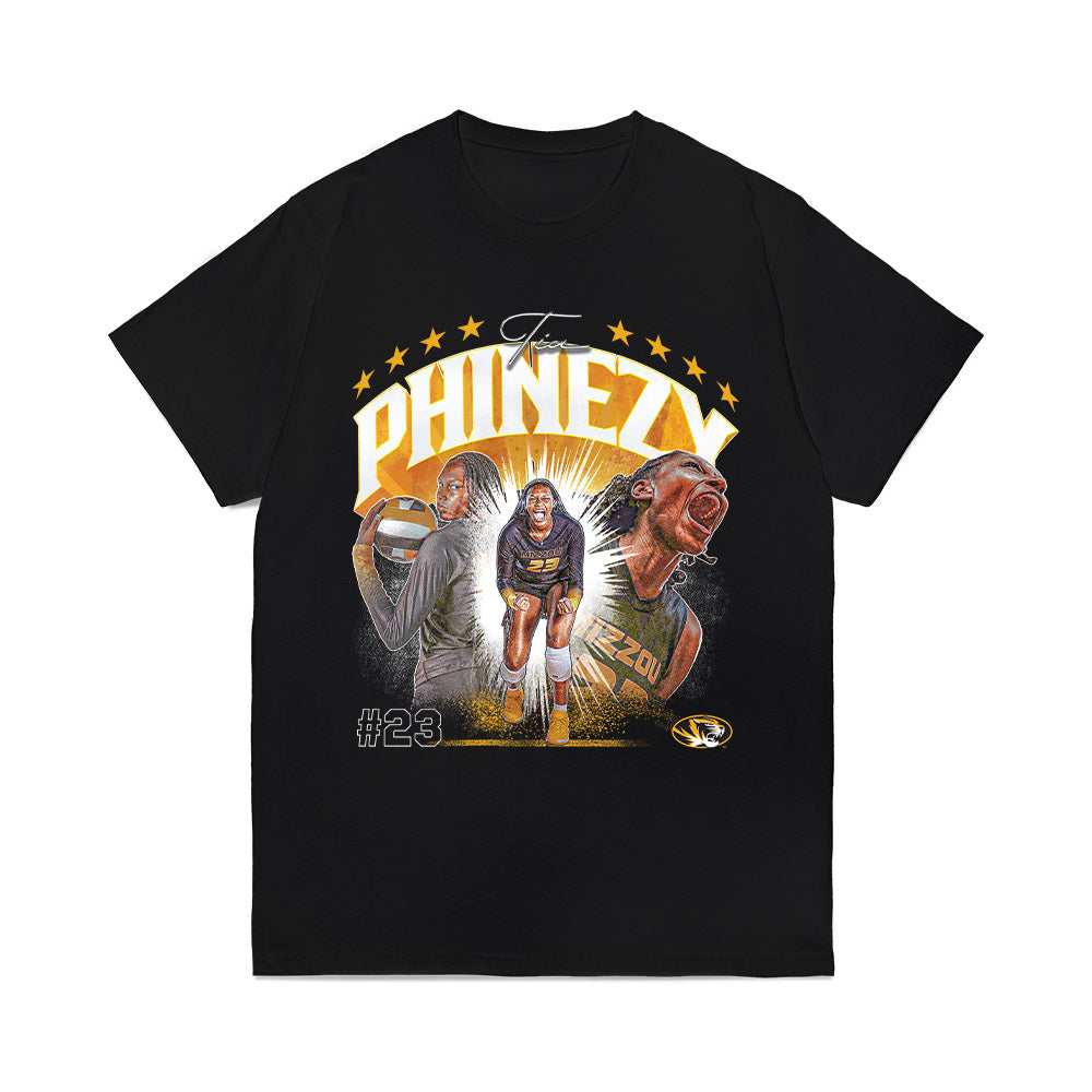 Missouri - NCAA Womens Volleyball : Tia Phinezy - Collage Comfort Colors T-Shirt-0