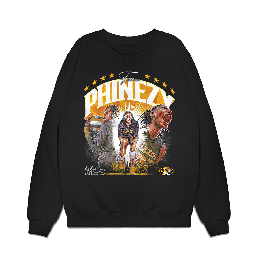 Missouri - NCAA Womens Volleyball : Tia Phinezy - Collage Premium Crewneck Sweatshirt-0