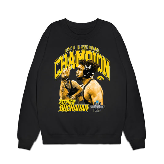 Iowa - NCAA Wrestling : Stephen Buchanan - Premium Crewneck Sweatshirt-0