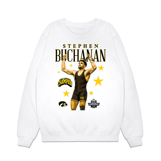 Iowa - NCAA Wrestling : Stephen Buchanan - Premium Crewneck Sweatshirt-0