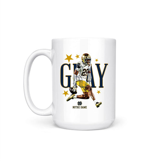 Notre Dame - NCAA Football : Christian Gray - Coffee Mug-1