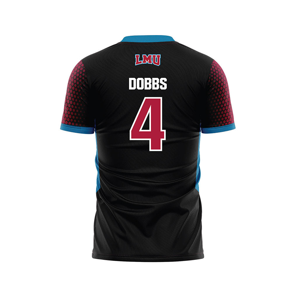 LMU - NCAA Women's Soccer : Kylie Dobbs - Black Soccer Jersey-1