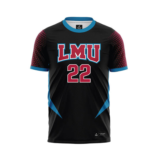 LMU - NCAA Women's Soccer : Caitlyn McCulloch - Black Soccer Jersey-0
