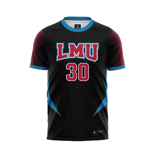 LMU - NCAA Women's Soccer : Sydney Schuler - Black Soccer Jersey-0