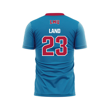 LMU - NCAA Women's Soccer : Maci Land - Blue Soccer Jersey-1