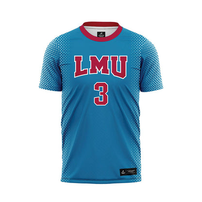 LMU - NCAA Women's Soccer : Natalie Oca - Blue Soccer Jersey-0