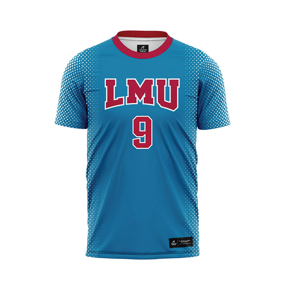 LMU - NCAA Women's Soccer : Elise Bolanos - Blue Soccer Jersey-0