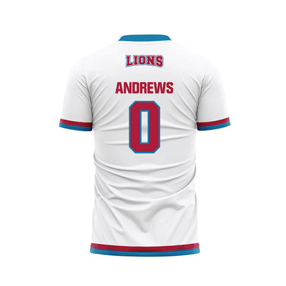 LMU - NCAA Women's Soccer : Elena Andrews - White Soccer Jersey-1