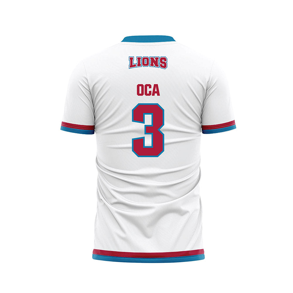 LMU - NCAA Women's Soccer : Natalie Oca - White Soccer Jersey-1