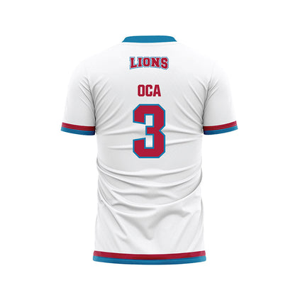 LMU - NCAA Women's Soccer : Natalie Oca - White Soccer Jersey-1