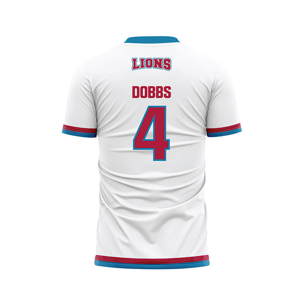 LMU - NCAA Women's Soccer : Kylie Dobbs - White Soccer Jersey-1