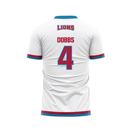 LMU - NCAA Women's Soccer : Kylie Dobbs - White Soccer Jersey-1
