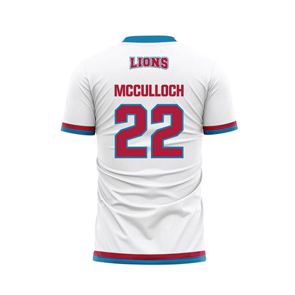 LMU - NCAA Women's Soccer : Caitlyn McCulloch - White Soccer Jersey-1