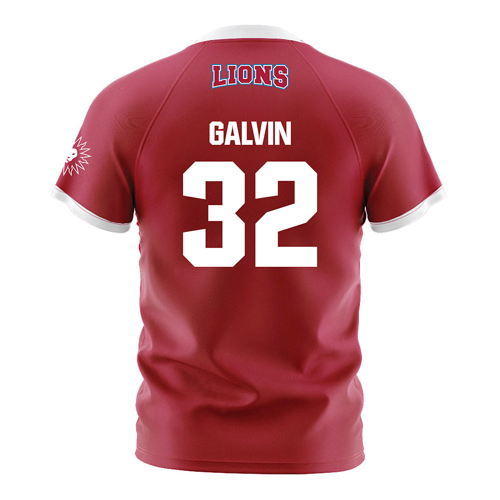 LMU - NCAA Men's Soccer : Quinn Galvin - Red Soccer Jersey-1