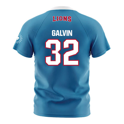 LMU - NCAA Men's Soccer : Quinn Galvin - Blue Soccer Jersey-1