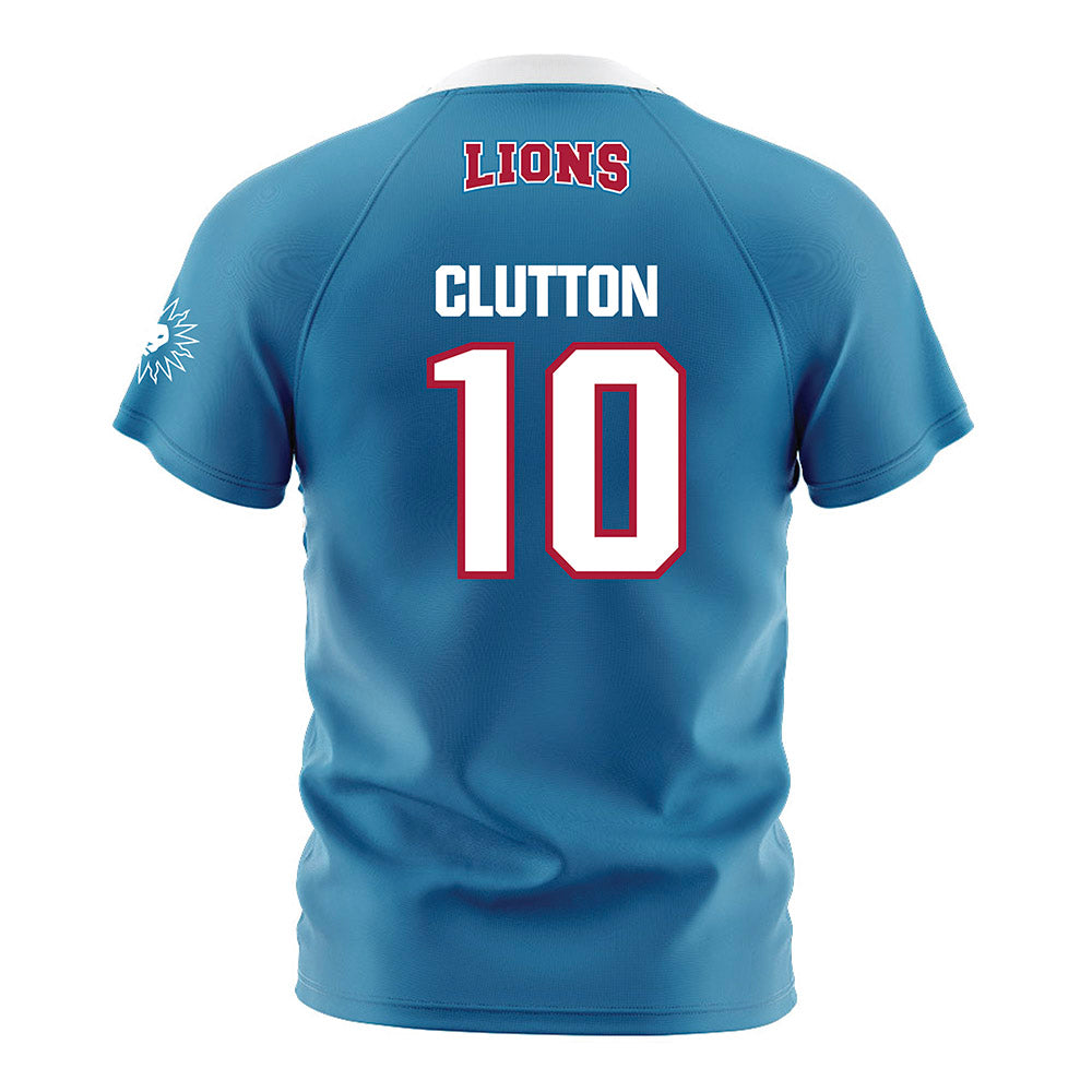 LMU - NCAA Men's Soccer : Lewis Clutton - Blue Soccer Jersey-1