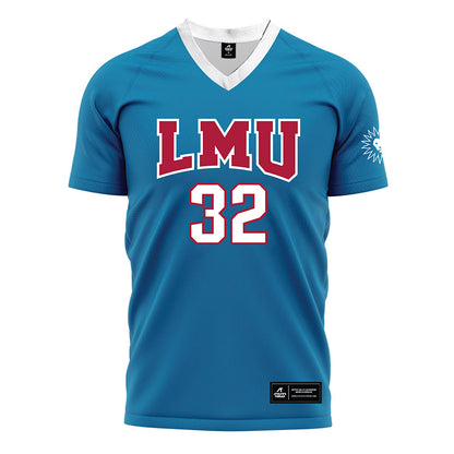 LMU - NCAA Men's Soccer : Quinn Galvin - Blue Soccer Jersey-0